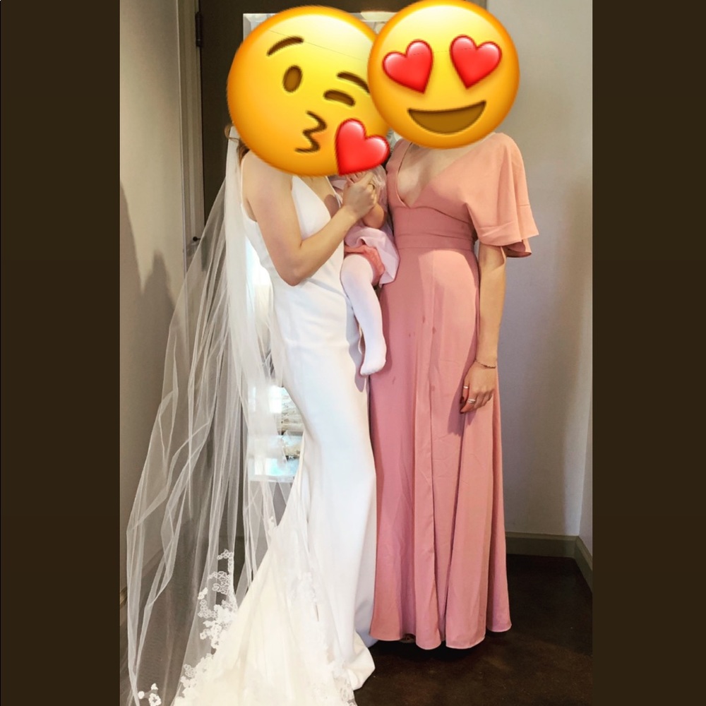 Fame and partners A line gown